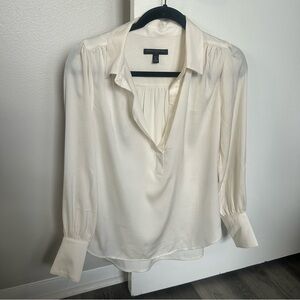 White Silky Blouse